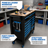 Guede workbench tool holder with Güde GW 12S workbench
