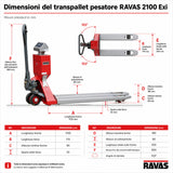 ATEX Pallet Truck RAVAS 2100 Exi – DEKRA ATEX II 2 G/D certification