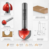 IGM M114 Round Nose Router Bit for Concave Grooves