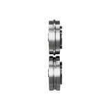 Rulli speciali Typ A1 con profilo da 1/4" installati su MSM 300 C per realizzare cordonature precise su lamiera.