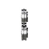 Rulli speciali Typ A2 con profilo da 5/16" installati su MSM 300 C per realizzare cordonature precise su lamiera.