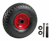 Ravendo Support Accessory Pneumatic Rubber Wheels ER 10/4 incl. Bushing Set