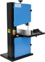 Sega a nastro Güde GBS 200 con piano inclinabile in alluminio, struttura in metallo e lama da 1425 mm per tagli accurati e stabili.