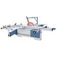 Sega scorrevole per pannelli di grandi dimensioni, dotata di lama inclinabile, incisore indipendente e carro da 3200 mm per falegnamerie artigianali e professionali.