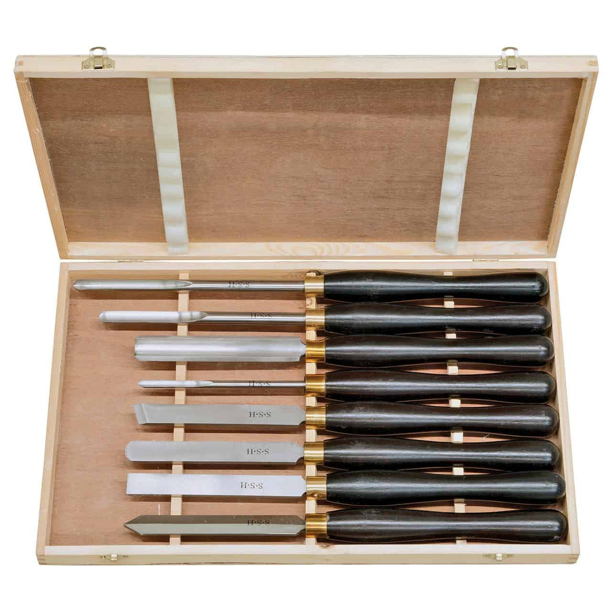 Bernardo Professional Lathe Chisel Set B, HSS, 8 pcs.