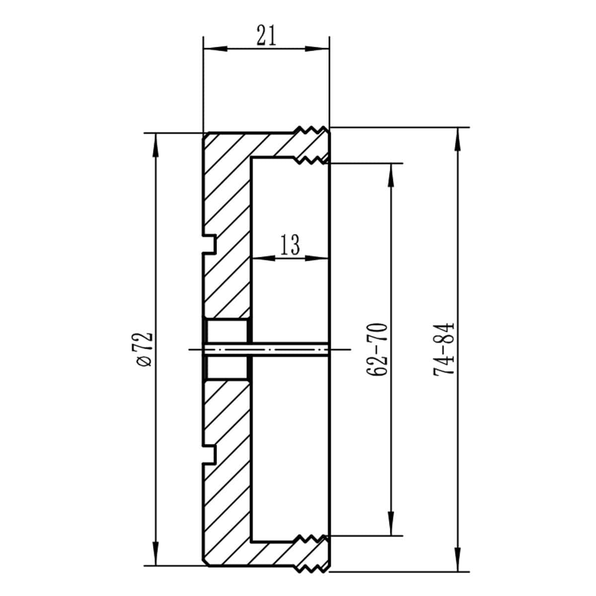 Accessory for Bernardo machine tool Premium M 70 chuck set