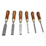 Narex Cutting Tool PREMIUM Bevel Edge Chisel Set in Wooden Box