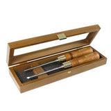 Narex Cutting Tool Skew Chisel Set in Wooden Box