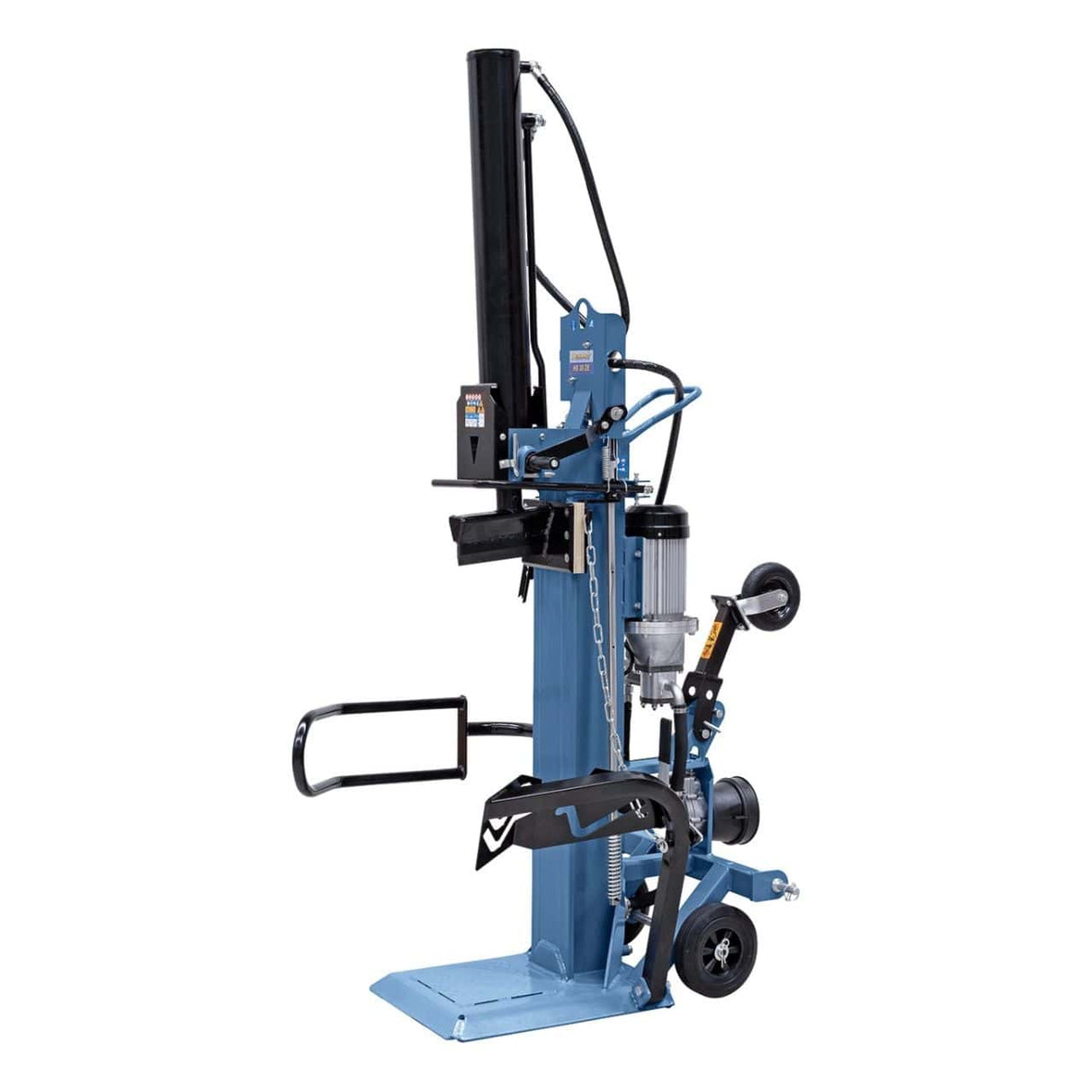 Bernardo HS 30 ZE Vertical Log Splitter – 30-ton splitting force, dual power: 5.5 kW 400V three-phase electric + PTO shaft, weight 372 kg