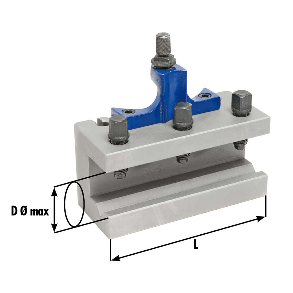 Accessory for Bernardo machine tool Interchangeable holder with a prismatic insert diam. 32 x 130 mm for sizes B 23-1012