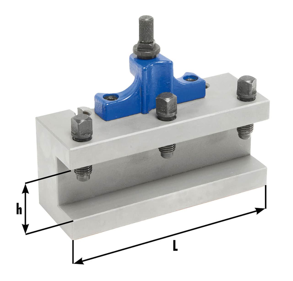 Accessory for Bernardo machine tool Interchangeable holder with a prismatic insert, 50 x 180 mm diameter for D dimensions