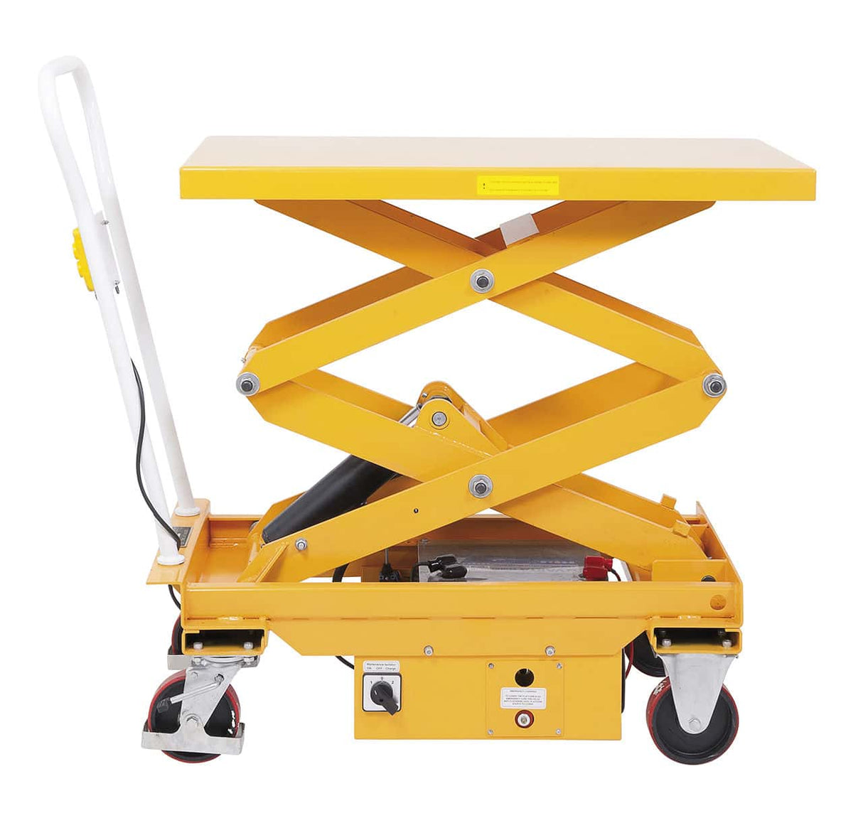 Bernardo ES 500 D semi-electric double platform lifting table - load capacity 500 kg. extended height 500-1,630 mm, weight 182 kg