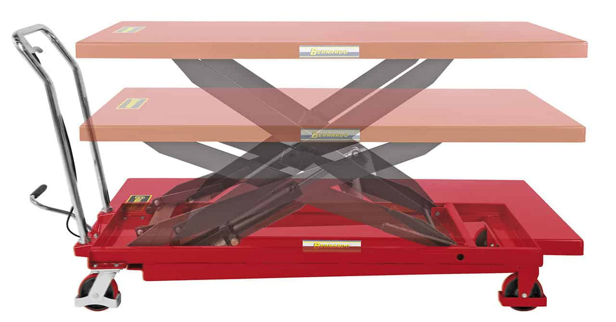 Hydraulic platform lifting table with large top TG 1000