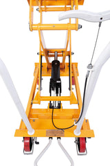 Bernardo HK 400 lift and tilt table – 400 kg capacity, standard height up to 900 mm, tilted position up to 1560 mm, weight 123 kg