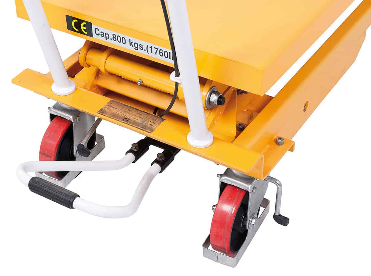 Bernardo HK 400 lift and tilt table – 400 kg capacity, standard height up to 900 mm, tilted position up to 1560 mm, weight 123 kg