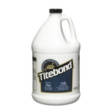 Flacone da 3,78 L di Titebond White Glue, colla bianca per legno con elevata aderenza iniziale, resistente all’acqua D4 e facile da pulire con acqua.