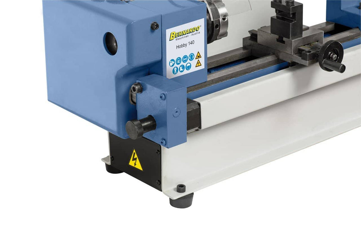 Bernardo Hobby 140 metal lathe – 140 mm distance between centers, 0.15 kW motor, 230V single-phase, 14 kg weight