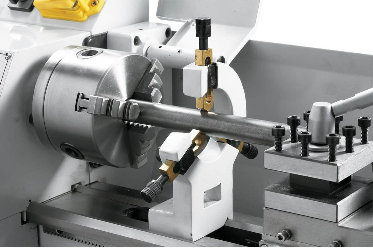 Bernardo Profi 300 V metal lathe - 300 mm centre distance, 180 mm swing over bed, 20 mm spindle bore MK 3, 0.5 kW 230V single-phase motor, digital speed display, 60 kg weight