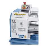 Metal Lathe Bernardo Profi 450 S – 450 mm centre distance, 230 mm swing over bed, 20 mm spindle bore MK 3 taper, 0.9 kW 230V single-phase motor, 112 kg weight