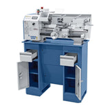 Bernardo Profi 450 S Vario metal lathe – center distance 450 mm, Ø 230 mm swing over bed, spindle bore Ø 20 mm MK 3 taper, 0.9 kW 230V single-phase motor, digital speed display, weight 112 kg