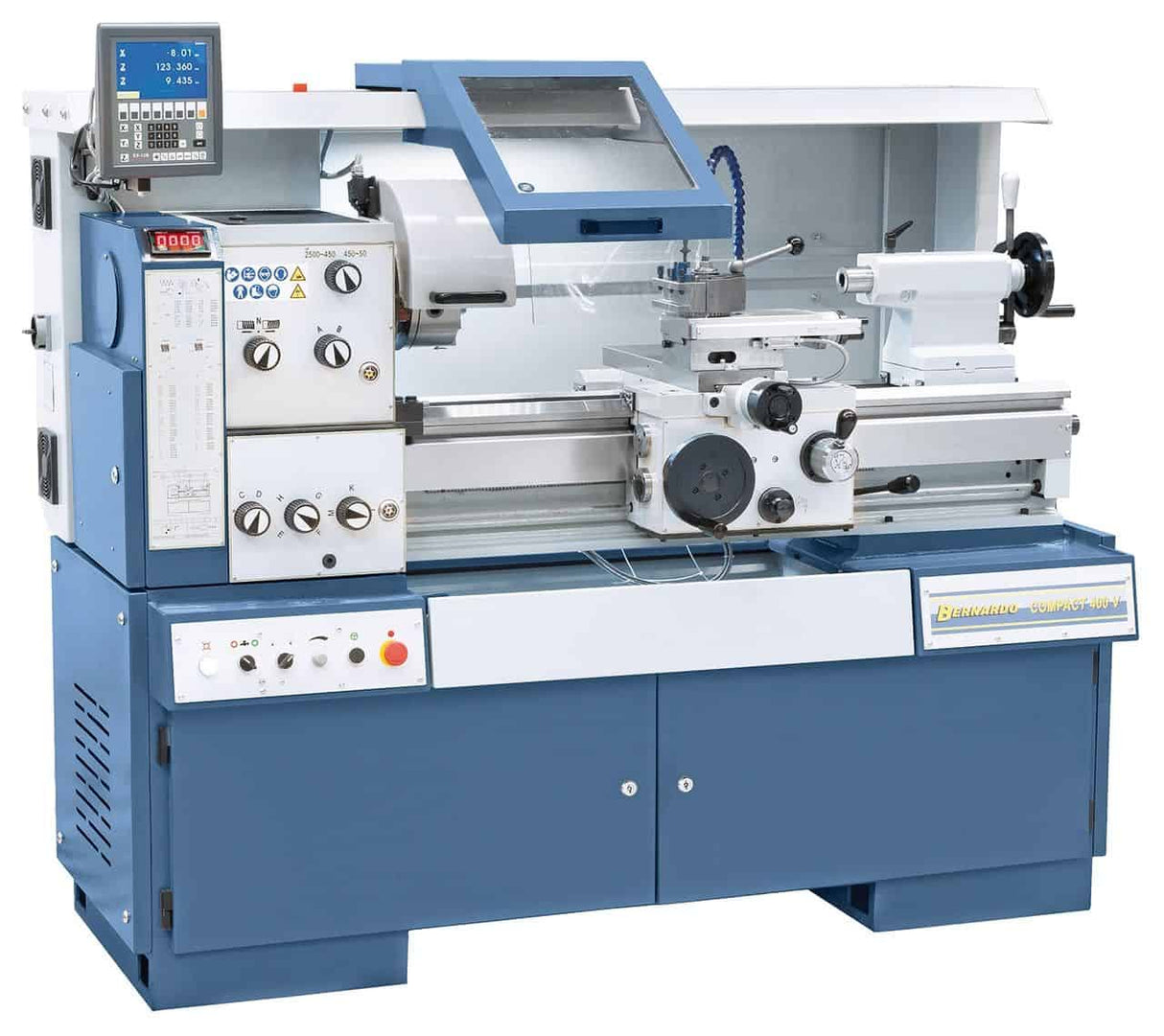 Metal Lathe Bernardo Compact 400 V with 3-axis DRO ES-12 V