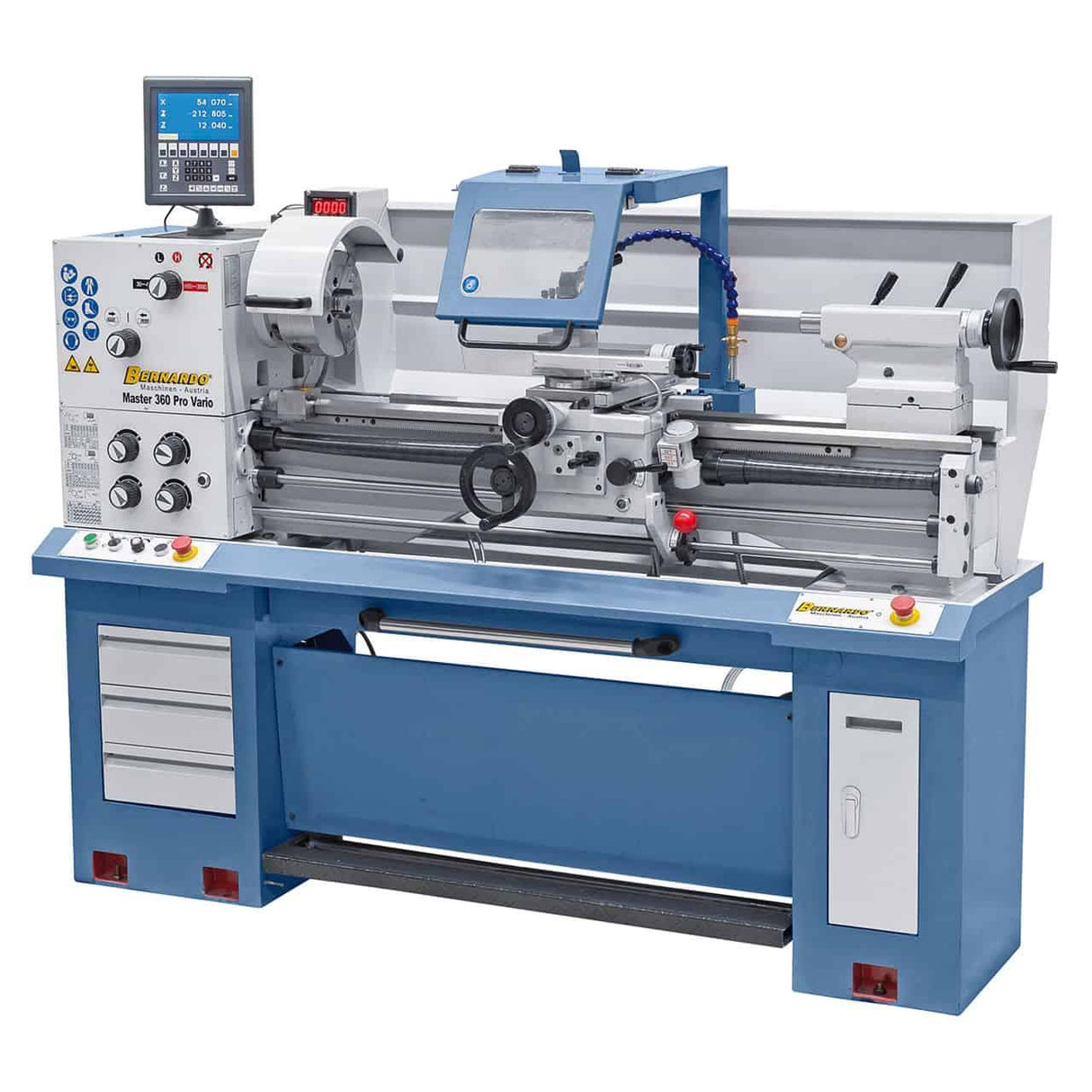 Bernardo Metal Lathe Master 360 Pro Vario with Digital Readout ES-12 V
