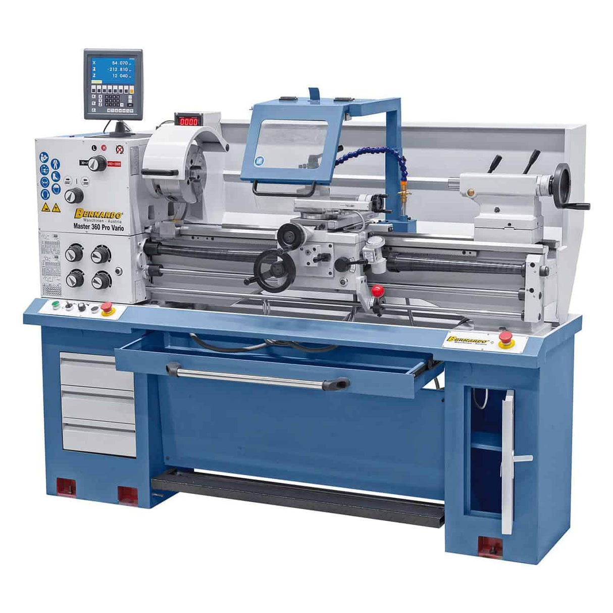 Bernardo Metal Lathe Master 360 Pro Vario with Digital Readout ES-12 V