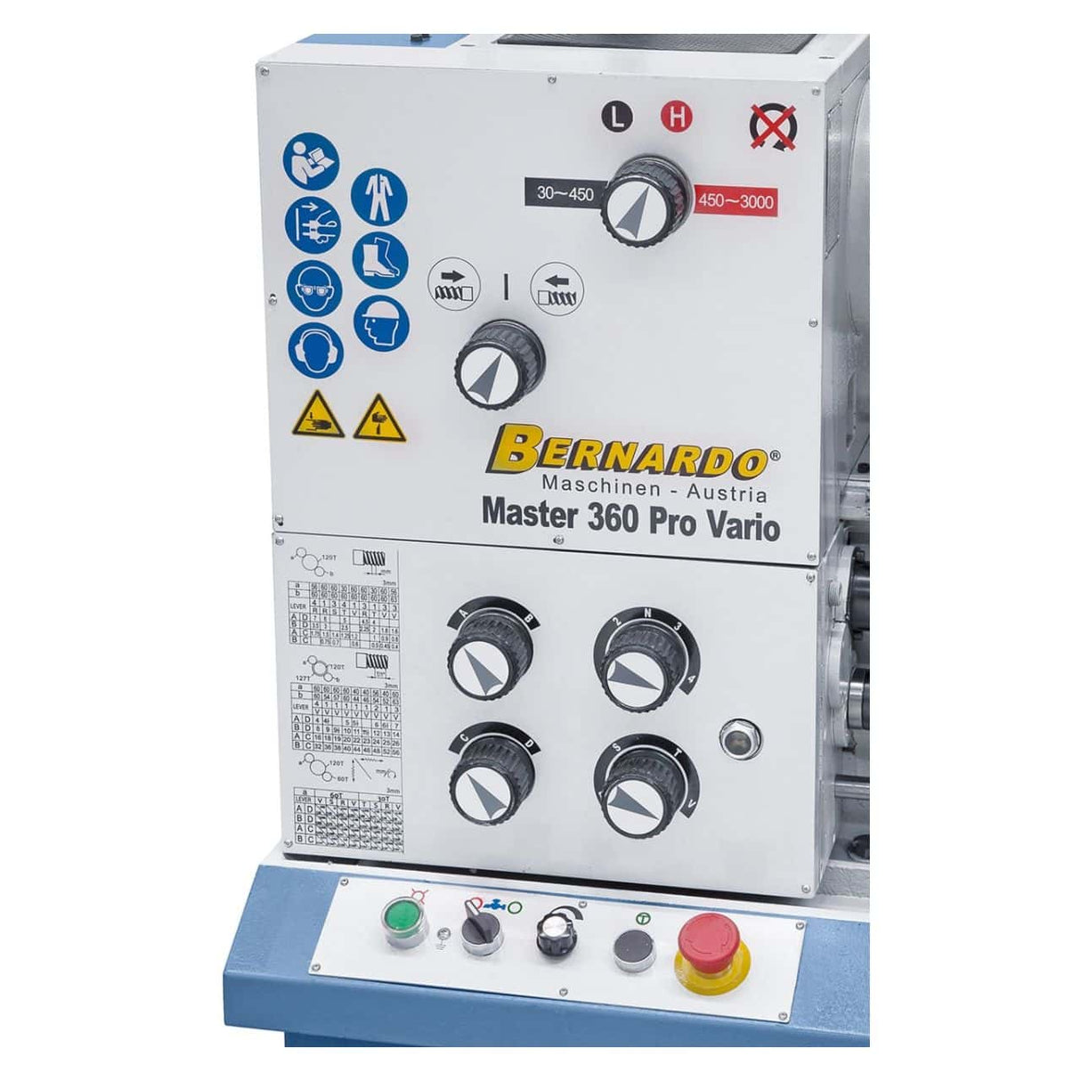 Bernardo Metal Lathe Master 360 Pro Vario with Digital Readout ES-12 V
