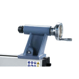 Bernardo DM 450 V wood lathe – 420 mm distance between centers (up to 980 mm with extension), 260 mm swing over bed, M33 × 3.5 spindle, 0.37 kW 230V single-phase motor, 34 kg weight