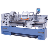 Tornio Bernardo Solid 460 x 1500 Pro con altezza punte 230 mm, passaggio barra 80 mm e visualizzatore digitale a 3 assi incluso.