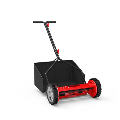 Güde GSPM 380 – Tosaerba manuale elicoidale con larghezza di taglio 380 mm, altezza regolabile 12–42 mm, 5 lame rotanti e cesto raccoglierba da 35 litri, ideale per giardini fino a 400 m².