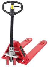Bernardo PHW 1.0 LOW-35 manual pallet truck with low forks – capacity 1000 kg, minimum fork height 35 mm for low-profile pallets, max lift 90 mm, weight 64 kg