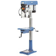 Trapano a colonna Bernardo BM 25 SB 400 V con mandrino autoserrante, laser a croce, luce LED e tavolo girevole a 360°, ideale per officine professionali.