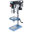 Trapano a colonna Bernardo TB 16 T con mandrino autoserrante e tavola inclinabile, ideale per forature precise fino a 16 mm.