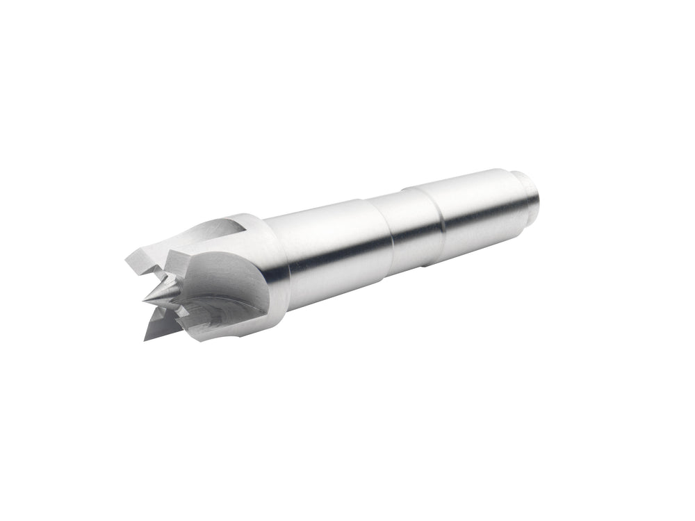 Trascinatore Record Power Coronet Hawk a 4 rebbi da 22 mm con cono Morse MT2, ideale per tornitura tra le punte di pezzi grandi e legni duri.