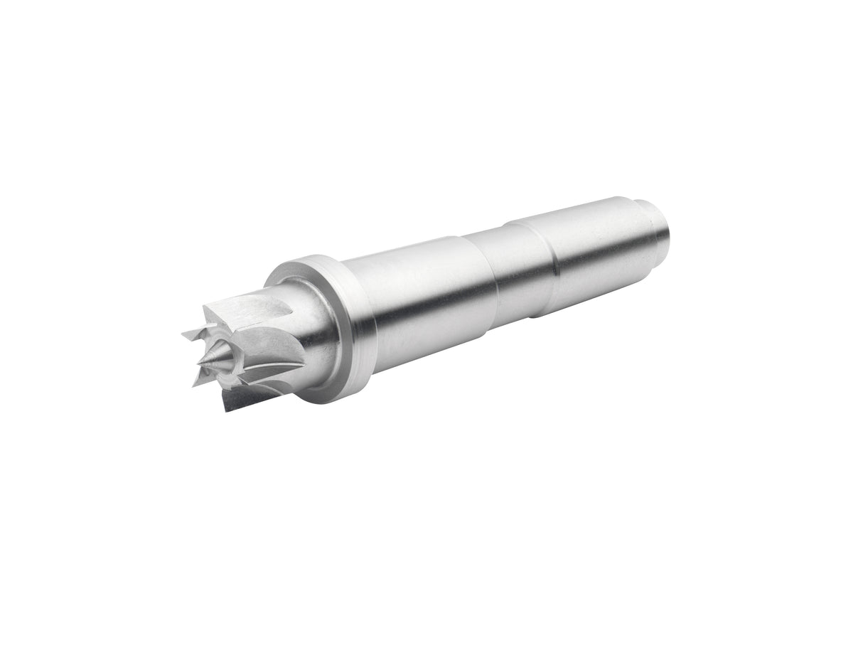 Trascinatore Record Power Coronet Hawk a 6 rebbi da 16 mm con cono Morse MT2, ideale per tornitura tra le punte su fusi e legni duri.