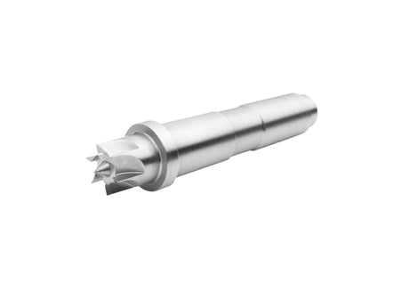 Trascinatore Record Power Coronet Hawk a 6 rebbi da 16 mm con cono Morse MT2, ideale per tornitura tra le punte su fusi e legni duri.