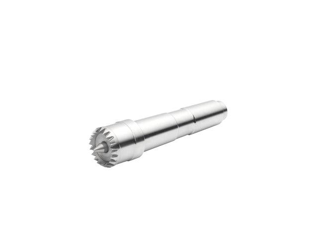 Trascinatore Coronet Hawk multi-dente da 22 mm con punta elastica e cono Morse MT2, ideale per tornitura precisa e lavori delicati su legno.