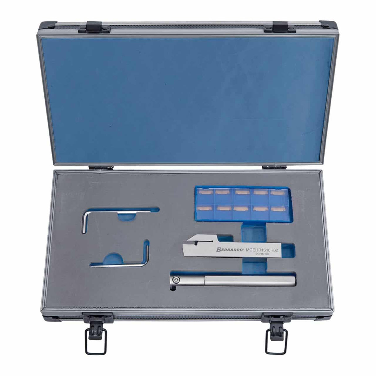 Bernardo Lathe Grooving Cutting Tool HM 16 mm with Removable Inserts - 2 Pieces 44-2080