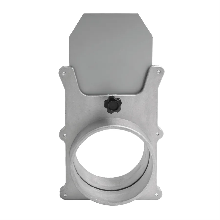 Krollit Extraction System Accessory 100 mm Aluminium Shut-off Valve for Extraction Hose