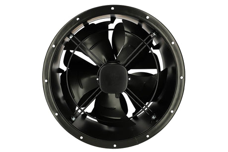 Ventilatore di destratificazione Reventon TORNADO XS5, con portata d’aria di 7600 m³/h, ideale per ridurre la stratificazione del calore e migliorare l’efficienza energetica. Dotato di motore potente e silenzioso, struttura robusta e design compatto, perfetto per ambienti industriali, magazzini e capannoni.