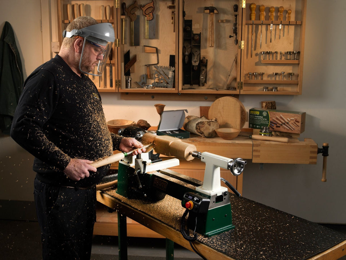Record Power Pathfinder Combo – Bench Lathe with Chuck, Collets and Bed Extension