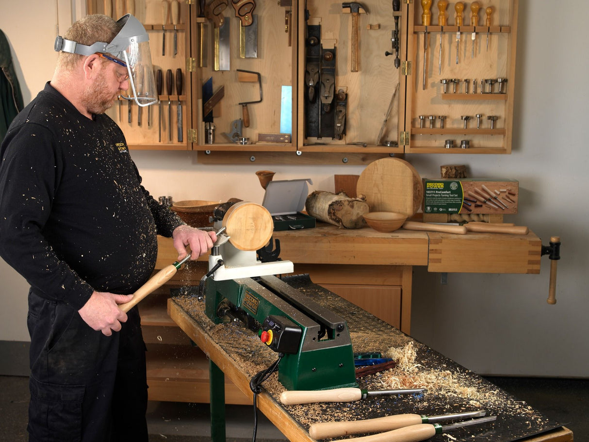 Record Power Pathfinder Combo – Bench Lathe with Chuck, Collets and Bed Extension