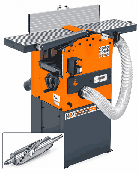 Pialla a filo e spessore M4P FS 260 S con albero a spirale e aspirazione integrata, 230 V