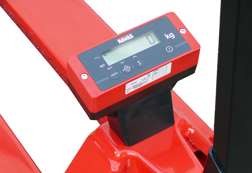RAVAS 1100 Pallet Truck Scales – basic weighing, capacity 2,000 kg IP67