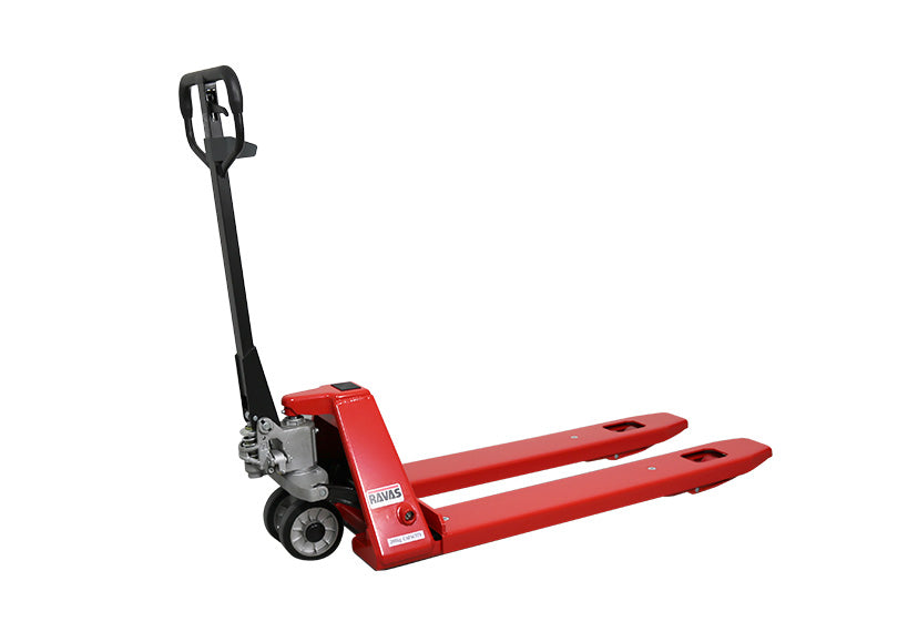 RAVAS iPT Essential pallet truck – RedBox technology, 6-month Li-ion, EPD display