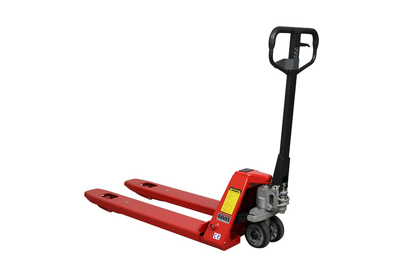 RAVAS iPT Essential pallet truck – RedBox technology, 6-month Li-ion, EPD display