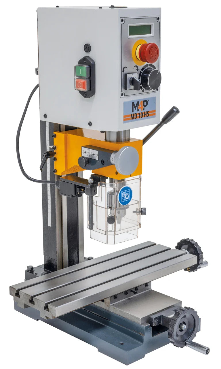 Trapano-fresatrice M4P MD 10 HS / 230 V con indicatore digitale della velocità, vista laterale sinistra