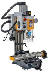 Trapano-fresatrice da banco M4P MD 18 Super / 230 V con motore brushless e tavola a croce, vista laterale sinistra