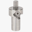 Strumento combinato smusso e alesatura per fori da 20 mm UJK in acciaio inossidabile con attacco esagonale 10 mm, fresa in carburo di tungsteno numerata con vite di fissaggio Torx e fusto cilindrico con taglienti longitudinali per alesatura